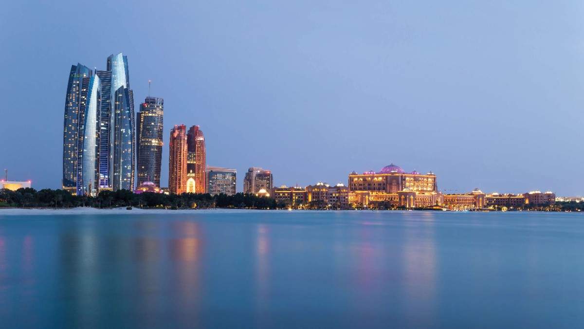 Landscaped courtyard and villa exterior at Sobha City Abu Dhabi