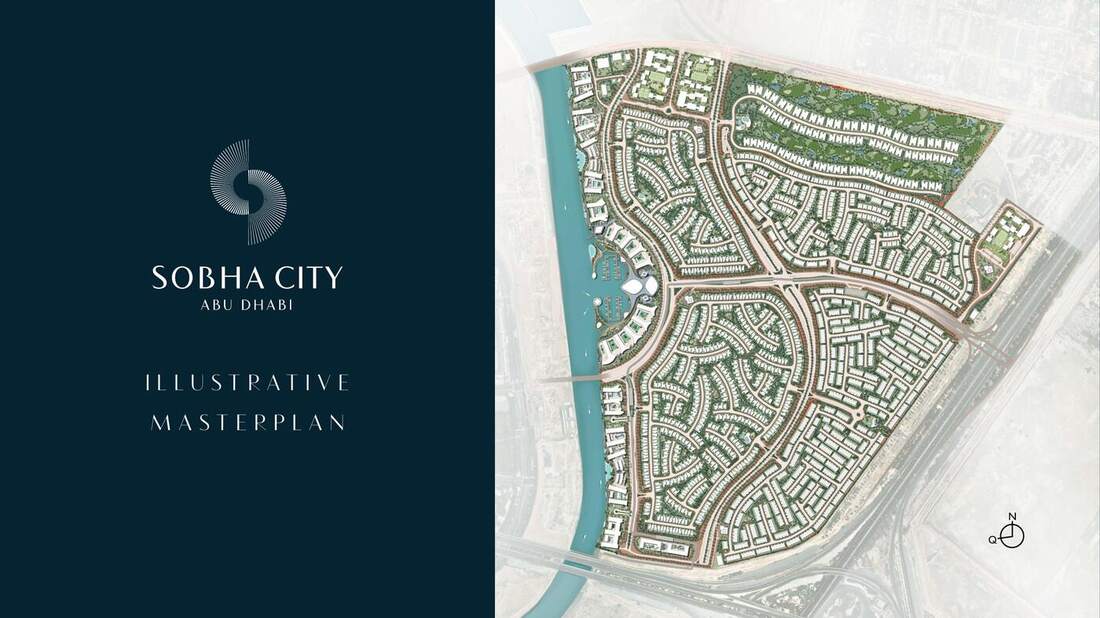 Sobha City Abu Dhabi illustrative masterplan aerial view